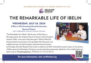 OTR Film Festival Screening: "The Remarkable Life of Ibelin" @ Kenwood Theater (City Base)
